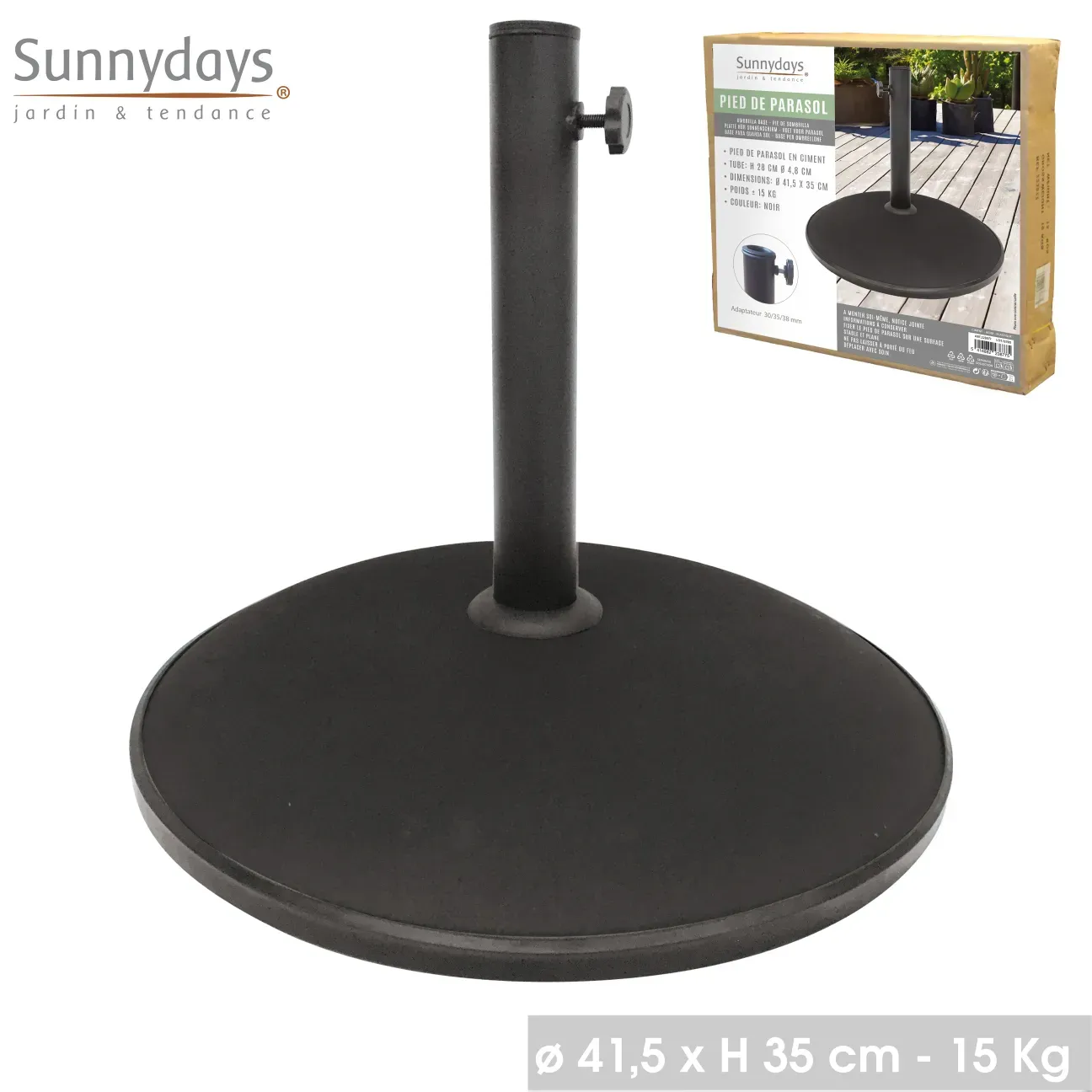 PIED DE PARASOL 15KG