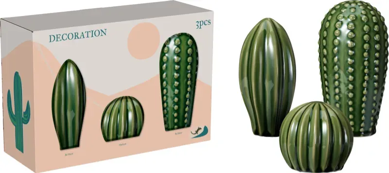 SET DE 3 CACTUS