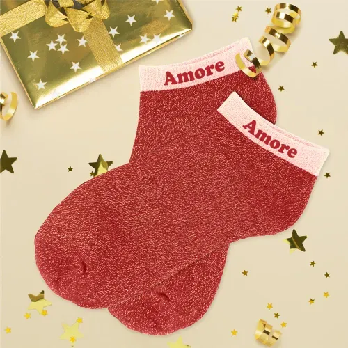 SOCQUETTES PAILLETTES " AMORE"
