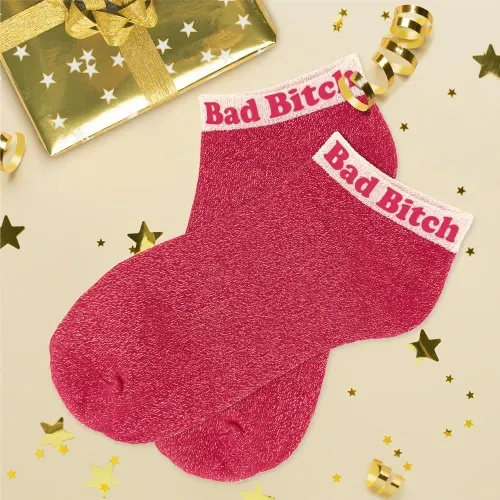 SOCQUETTES PAILLETTES " BAD BITCH"