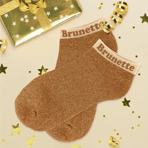 SOCQUETTES PAILLETTES " BRUNETTE"