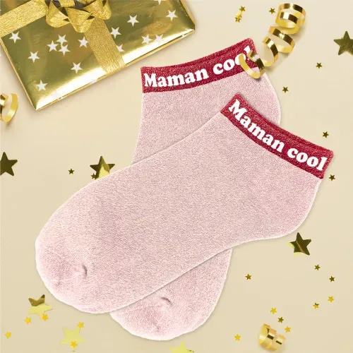 SOCQUETTES PAILLETTES " MAMAN COOL"