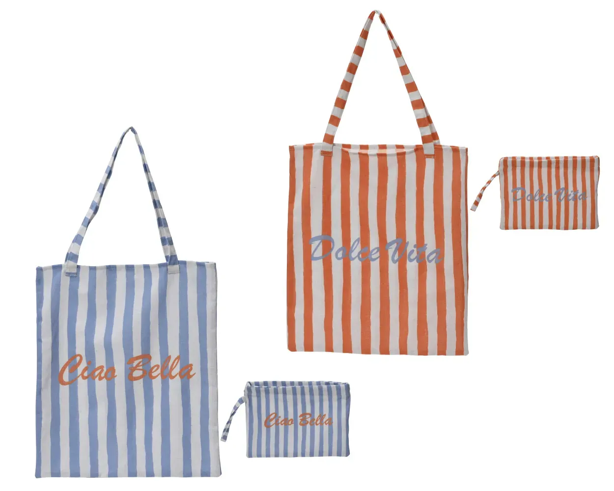 SAC ET POCHETTE RAYÉ