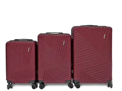 VALISE BORDEAUX ABS 39L 35X55X21CM VALISE BORDEAUX ABS 39L 35X55X21CM