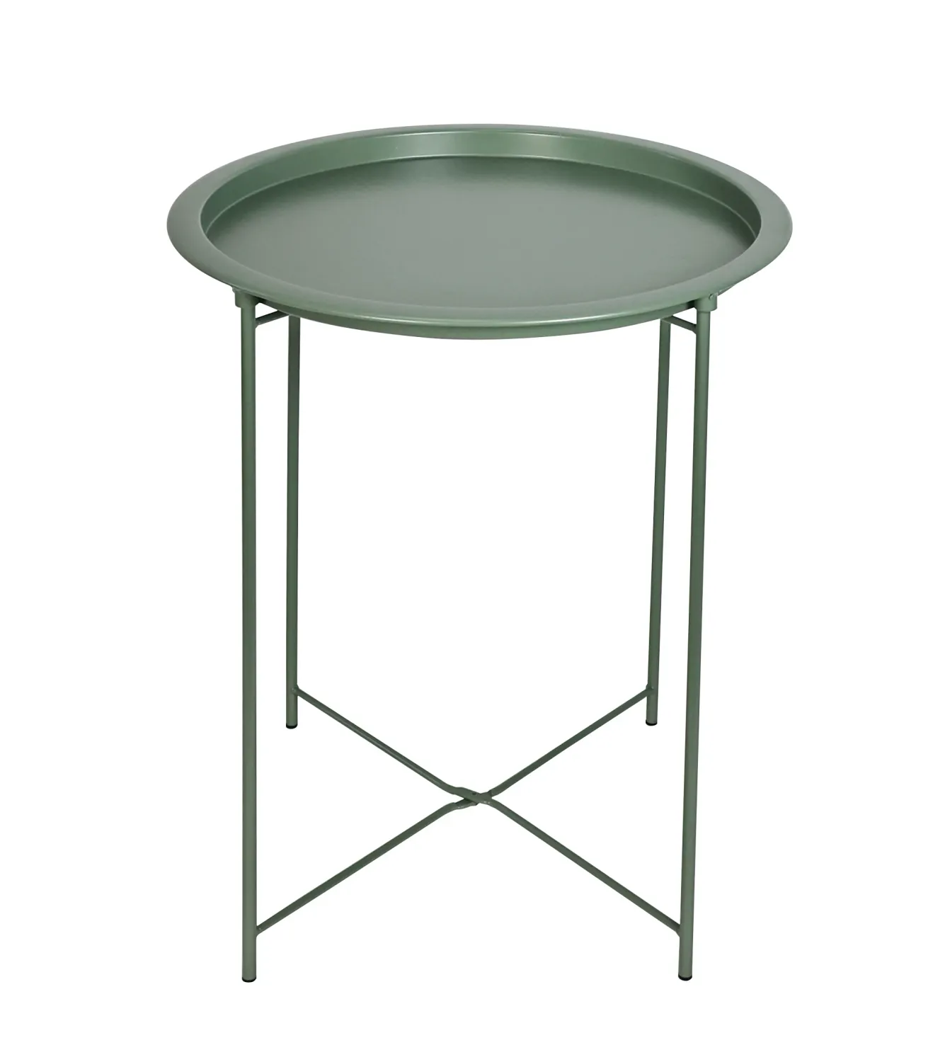 TABLE D APPOINT KAKI METAL D47X51CM