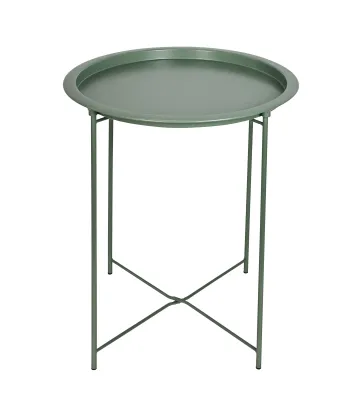 TABLE D APPOINT KAKI METAL D47X51CM TABLE D APPOINT KAKI METAL D47X51CM