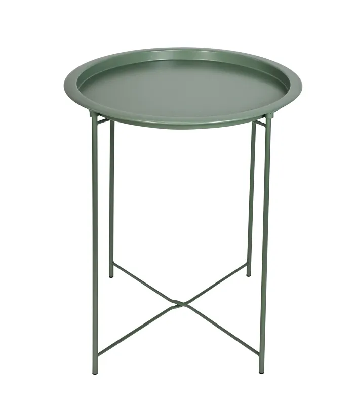 TABLE D APPOINT KAKI METAL D47X51CM