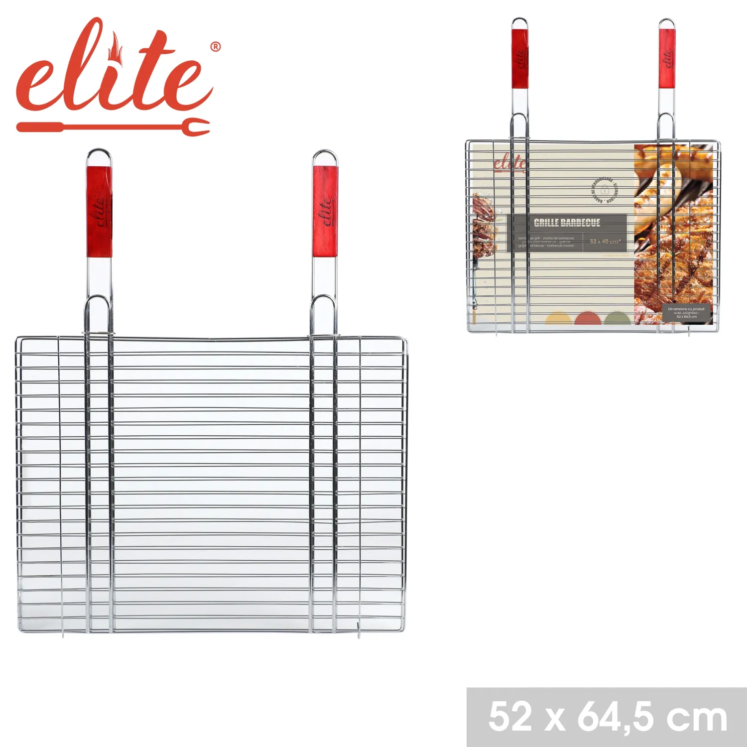 GRILLE BARBECUE 2MANCHES 66X52X40CM GRILLE BARBECUE 2MANCHES 66X52X40CM