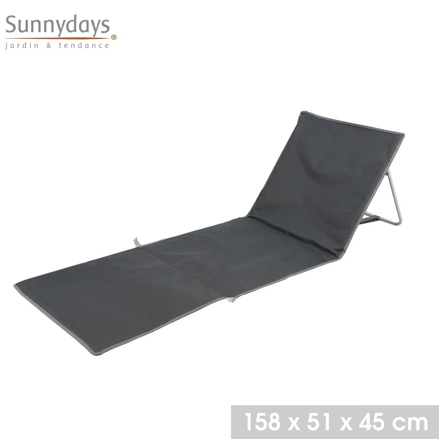MATELAS DE PLAGE SIERRA GRIS ANTH. 158X51X45CM MATELAS DE PLAGE SIERRA GRIS ANTH. 158X51X45CM