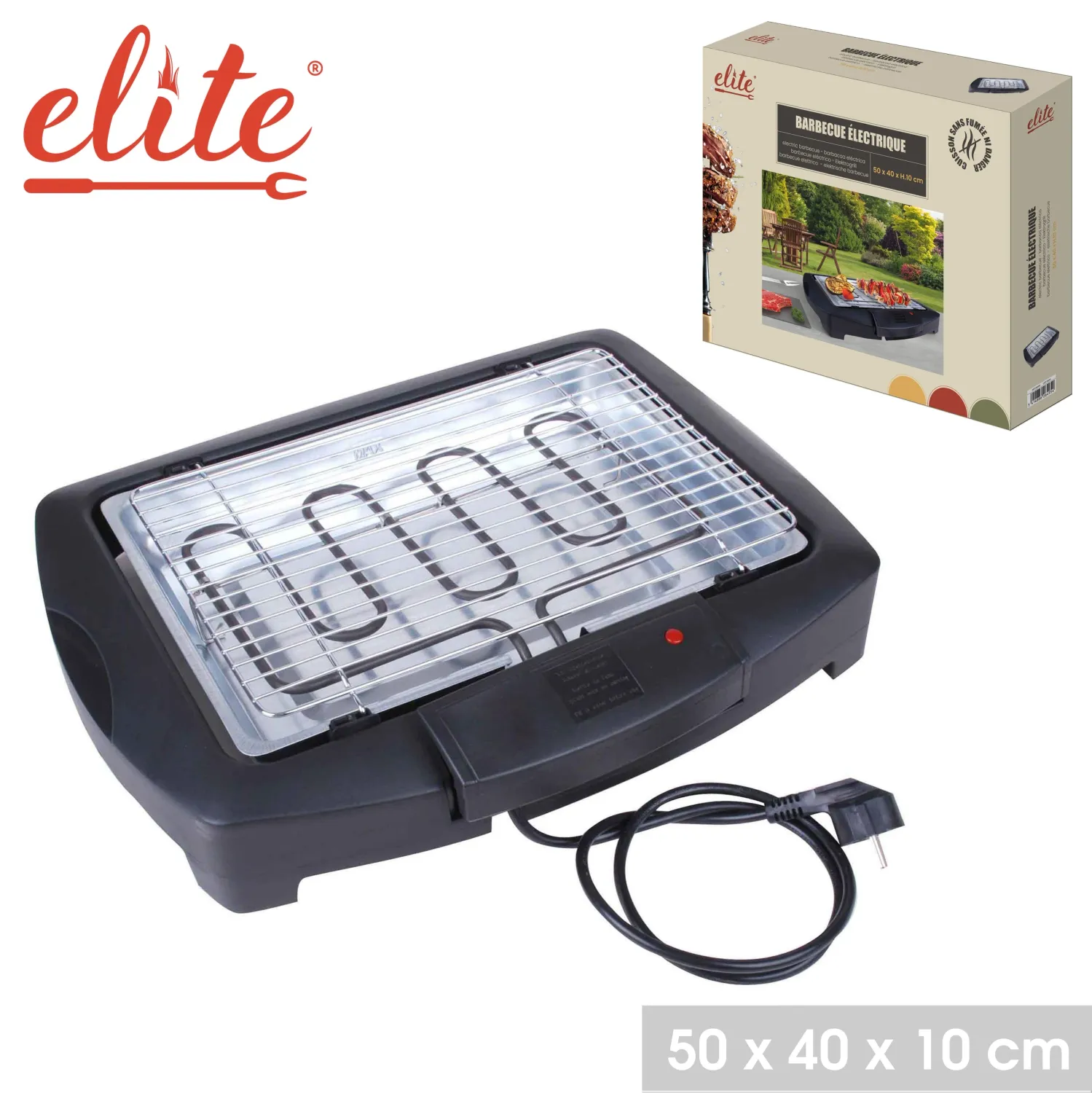 BARBECUE ELECTRIQUE 50X40X10CM