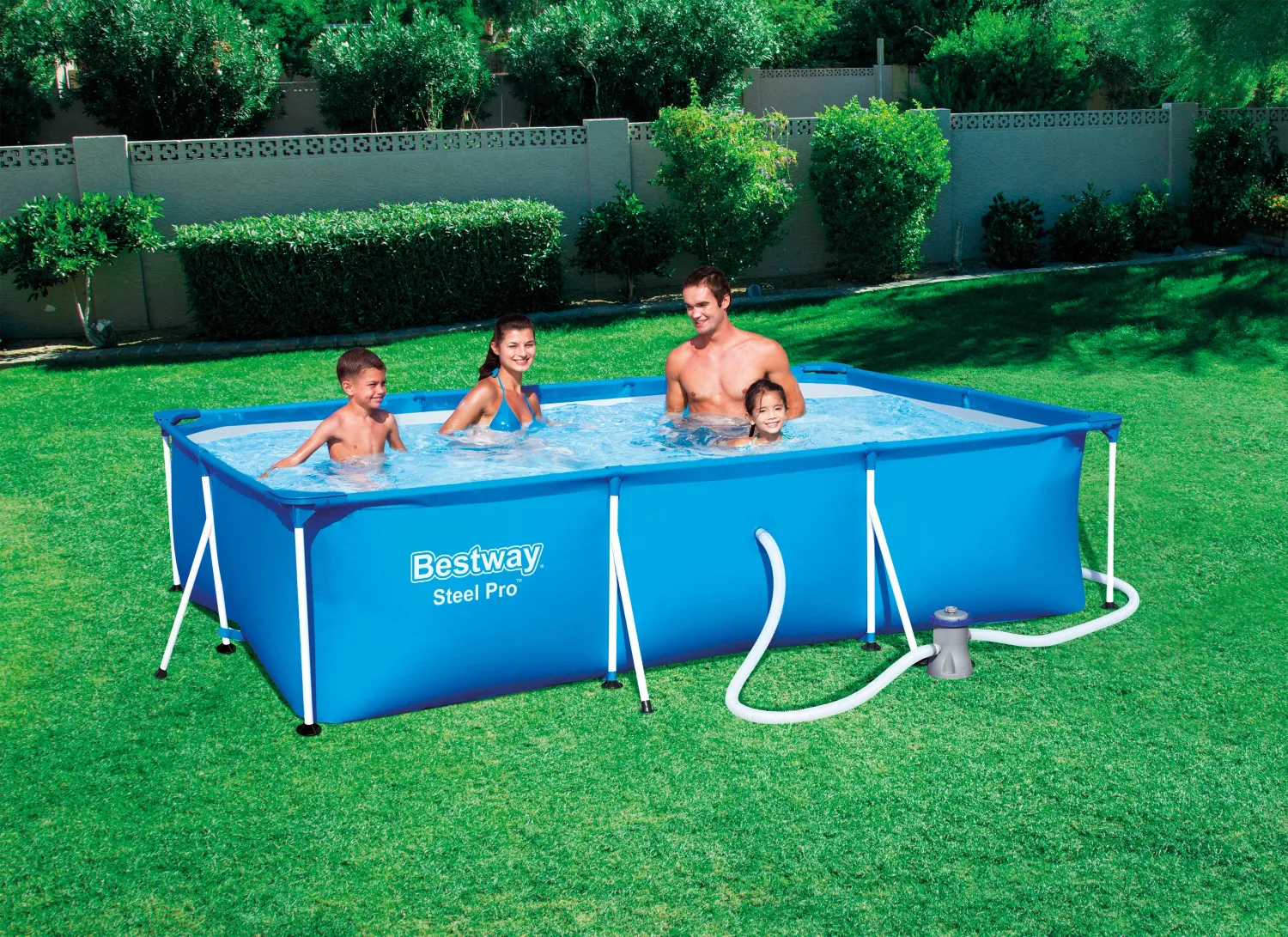 PISCINE RECT SPLASH JR FRAME POOL 300X201XH66