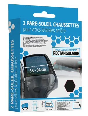 PARE SOLEIL CHAUSSETTE X2 PORTIERE RECT.