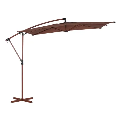 PARASOL DECENTRE MANOA 2.5X2.5X2.4M ACAJOU