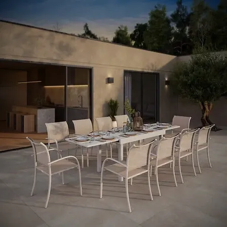 TABLE PIAZZA EXT135/270X90X75.5CM ARGILE TABLE PIAZZA EXT135/270X90X75.5CM ARGILE