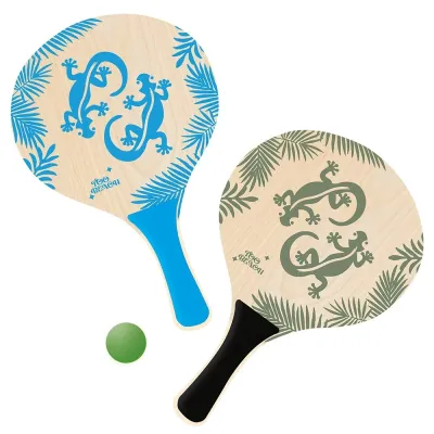 RAQUETTES DE PLAGE SALAMANDRE BOIS
