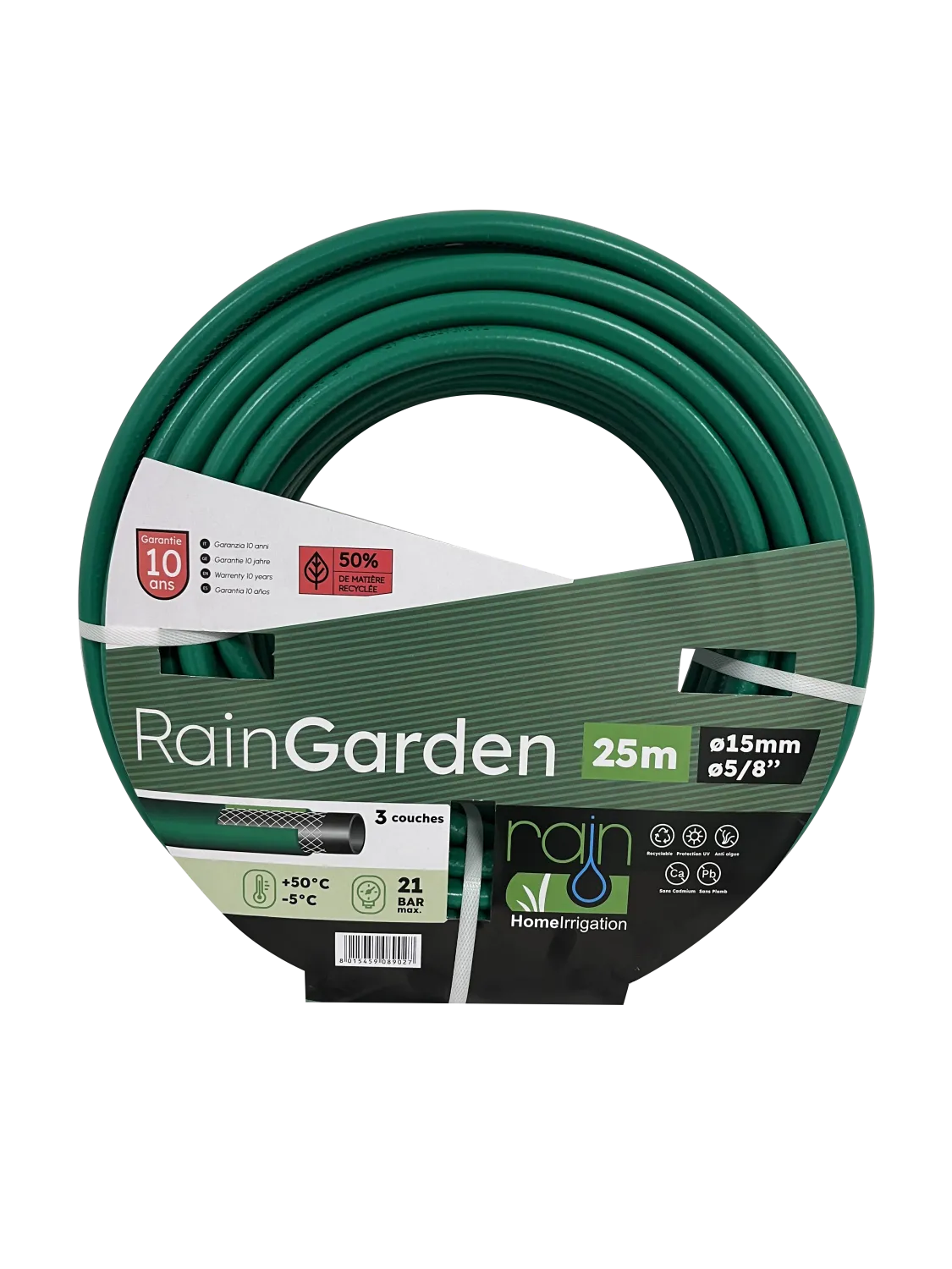 TUYAU RAINGARDEN D15MMX25M VERT 3COUCHES TUYAU RAINGARDEN D15MMX25M VERT 3COUCHES
