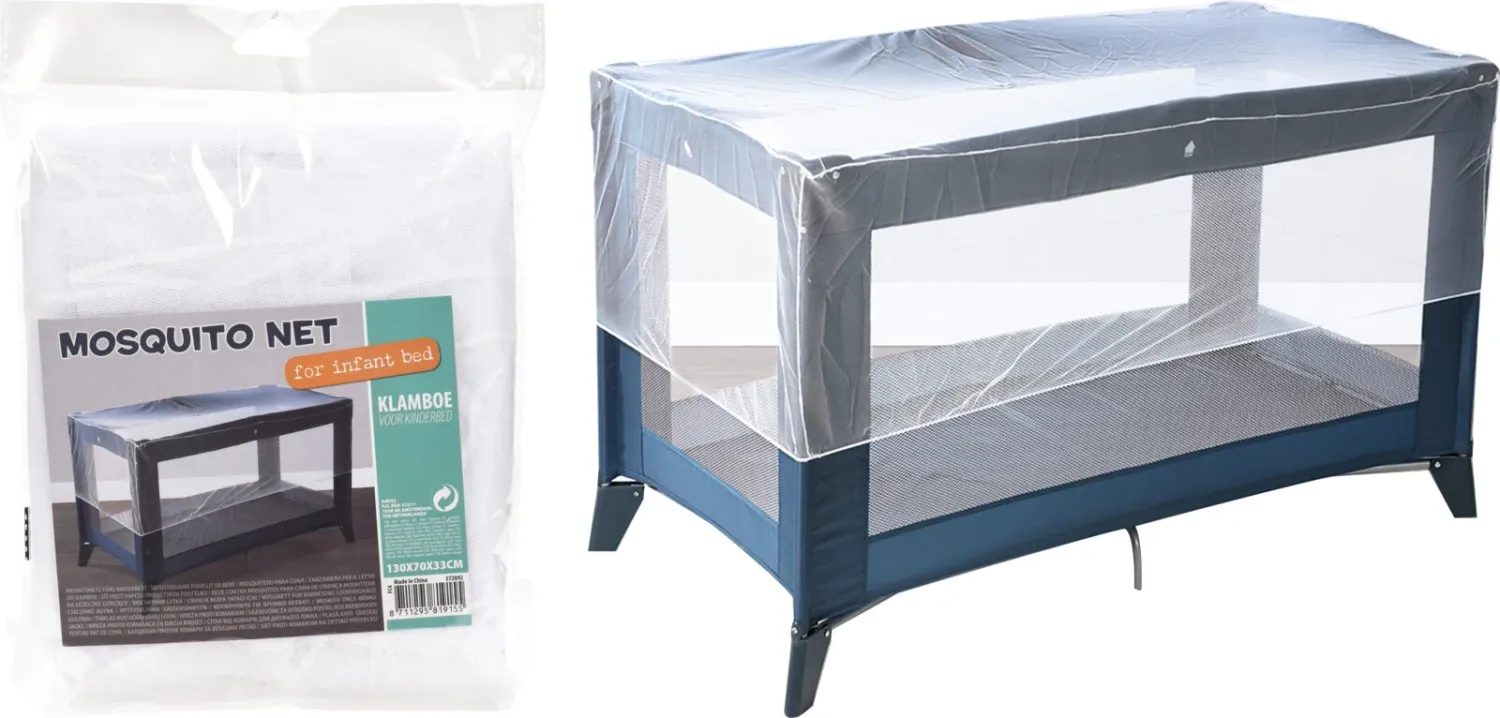 MOUSTIQUAIRE LIT PLIABLE ENFANT 130X70X33CM BLC