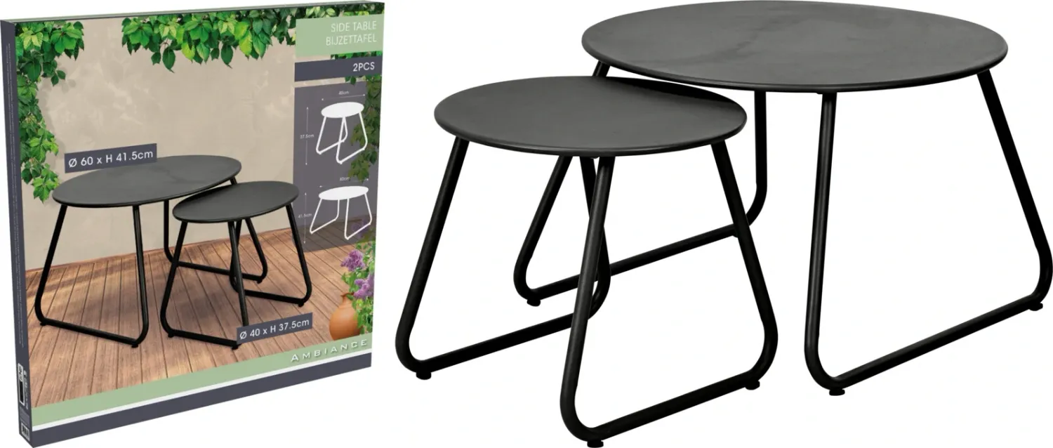 TABLE D APPOINT X2 NOIRE