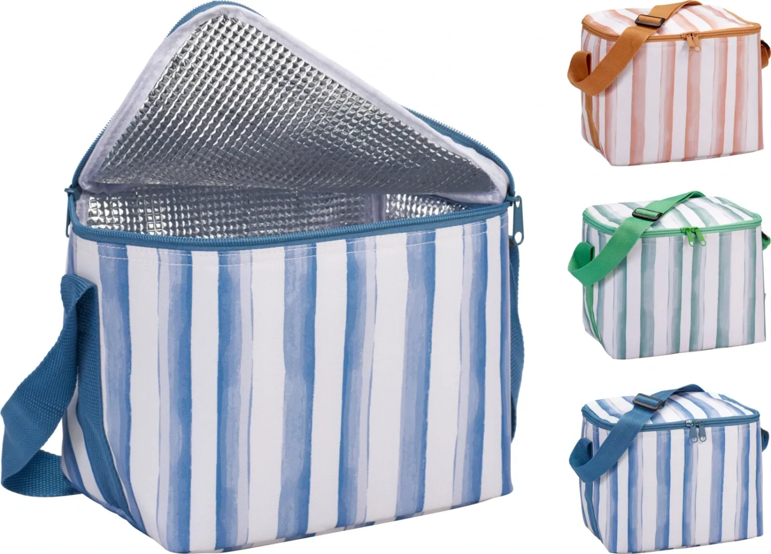 SAC ISOTHERME 6L RAYE 22.5X17X19CM ASS
