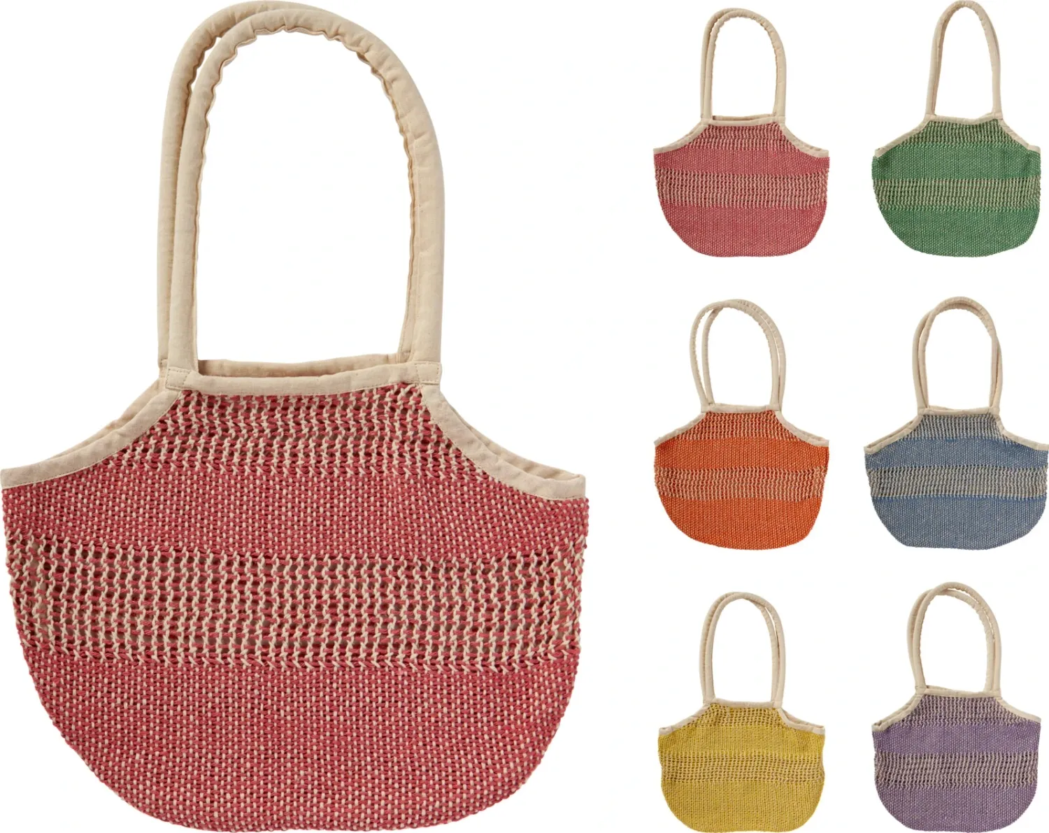 SAC A MAIN COTON 35X45CM 6ASS