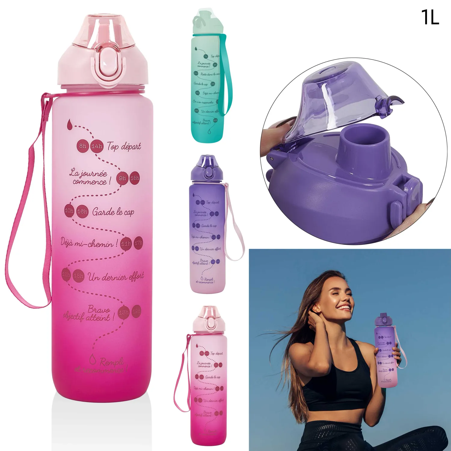 BOUTEILLE "MOTIVATION" 1 L