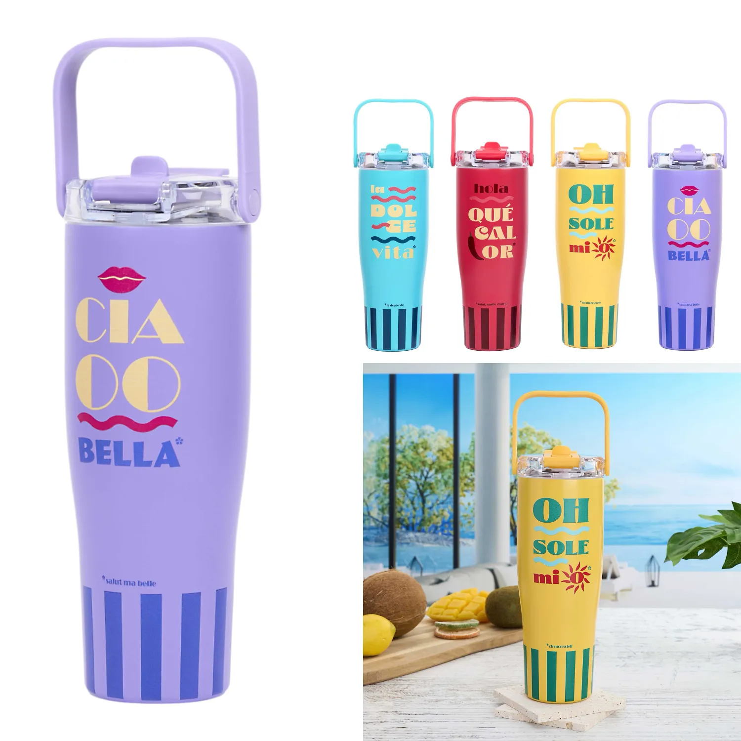 MUG DE TRANSPORT "DOLCE VITA" 900 ML