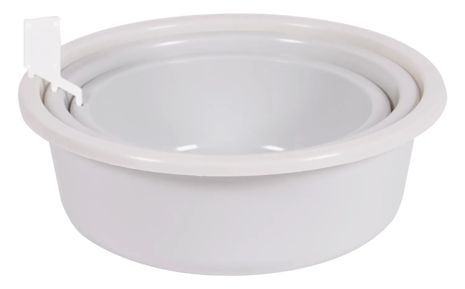 LOT DE 3 BASSINES BLANC CERUSE LOT DE 3 BASSINES BLANC CERUSE