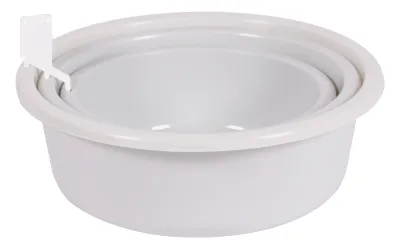 LOT DE 3 BASSINES BLANC CERUSE