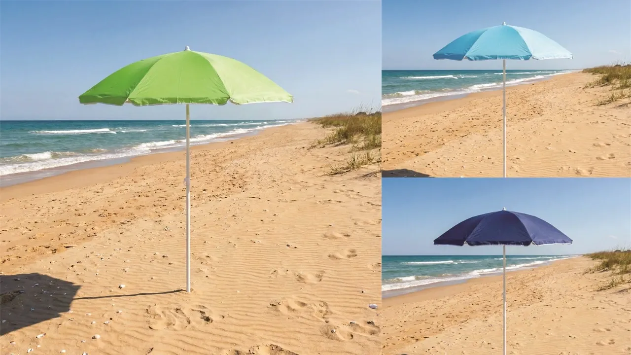 PARASOL DE PLAGE INCLINABLE