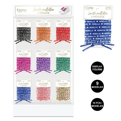 LACETS À PAILLETTES LACETS À PAILLETTES