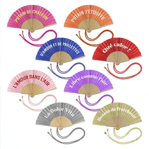 EVENTAIL À PAILLETTES