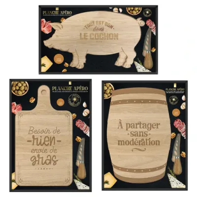 LE COFFRET PLANCHE À DÉCOUPER ET SON COUTEAU