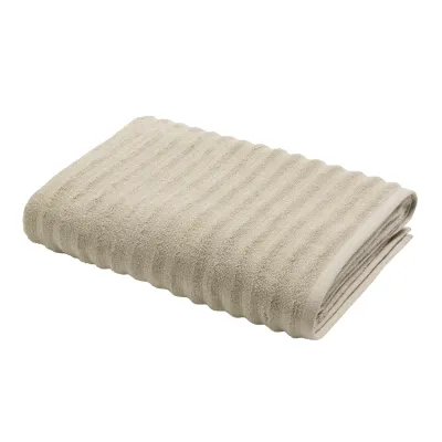 Drap de bain 90x150cm éponge unie "Maya" taupe