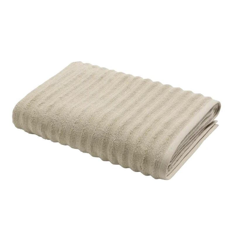 Drap de bain 90x150cm éponge unie "Maya" taupe