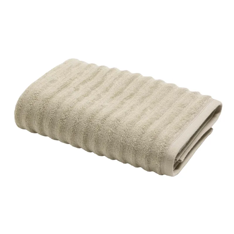 Drap de douche 70x130cm éponge unie "Maya" taupe