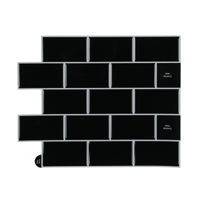 Sticker adhésif 30.5x25cm mural METRO NOIR Sticker adhésif 30.5x25cm mural METRO NOIR