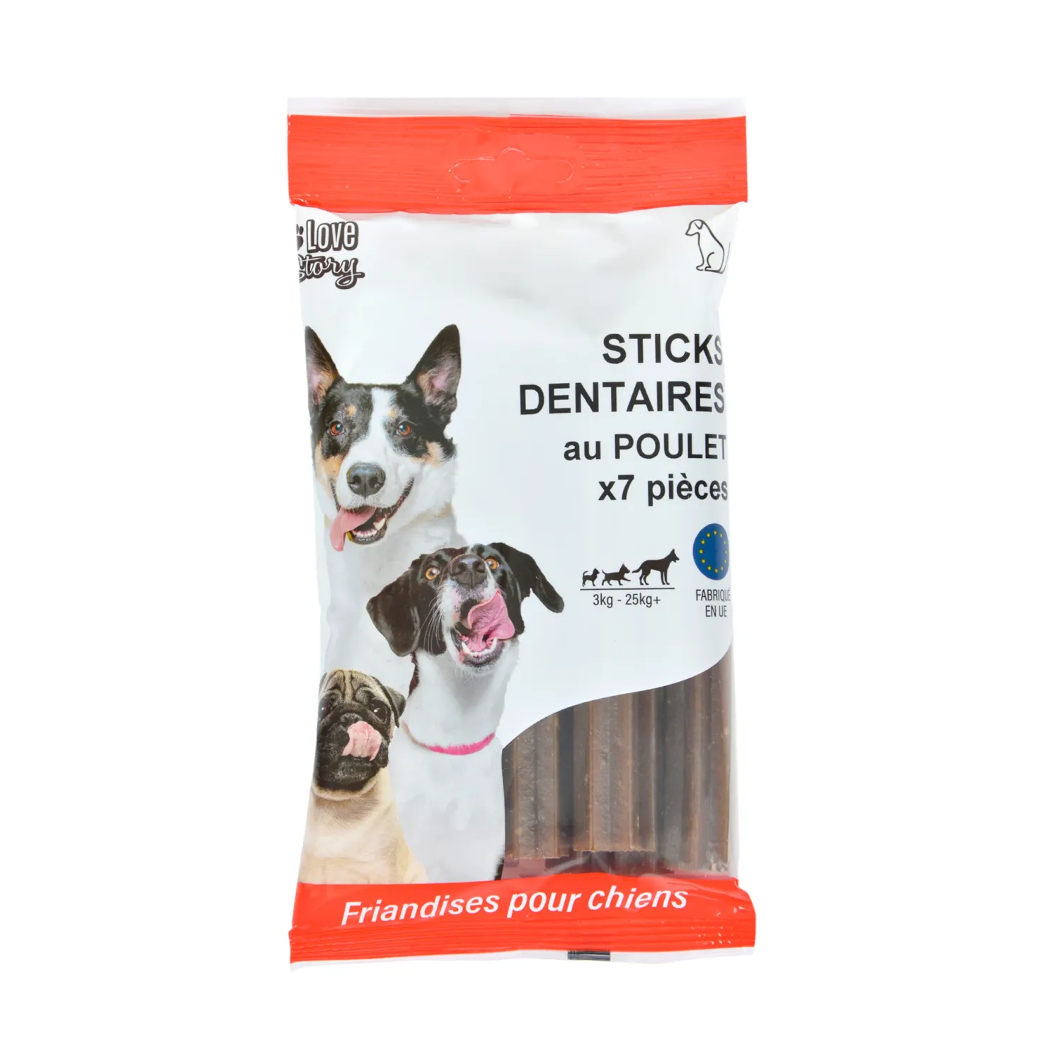 Sticks dentaires à macher pour chien