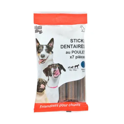 Sticks dentaires à macher pour chien Sticks dentaires à macher pour chien
