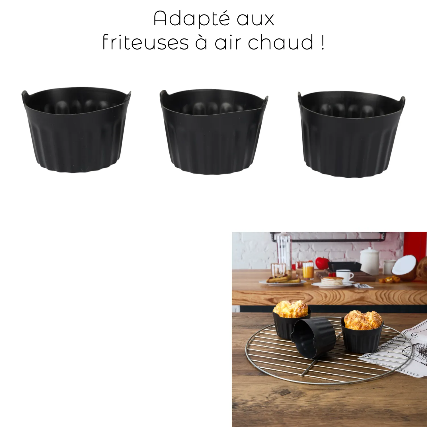 Moule en silicone pour friteuse à air chaud