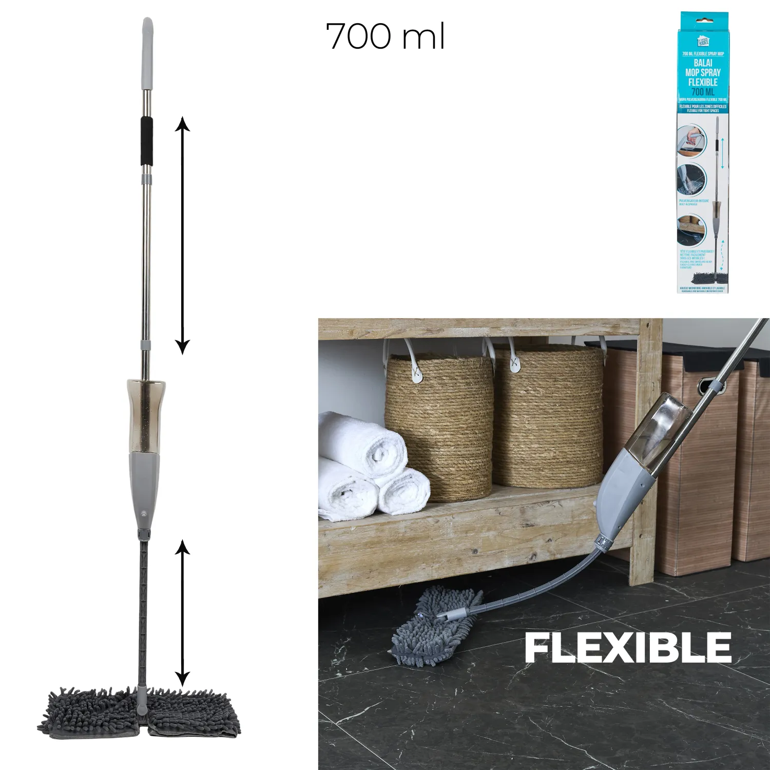Balai "Mop" spray flexible