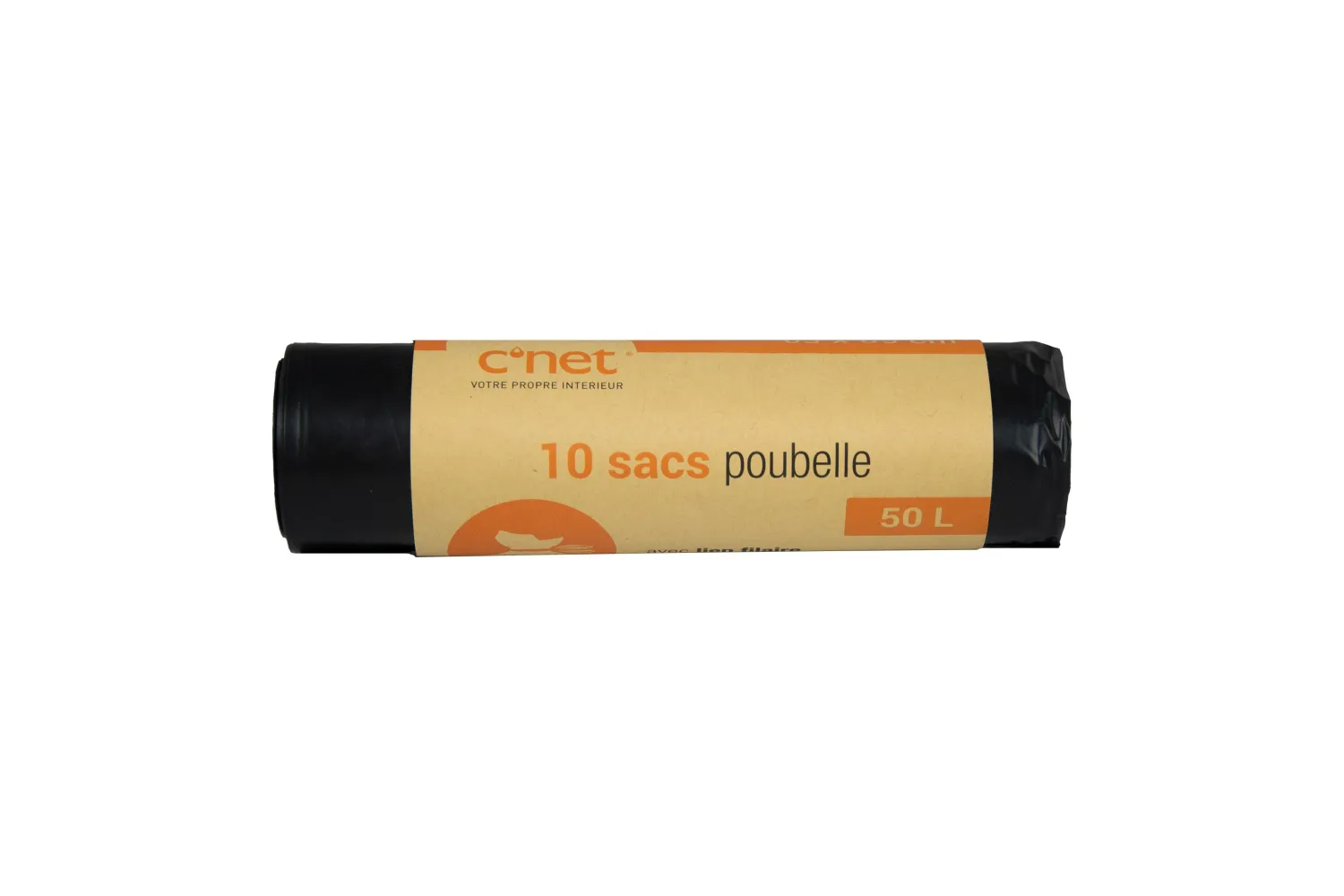 SAC POUB LIEN NOIR 50L X10