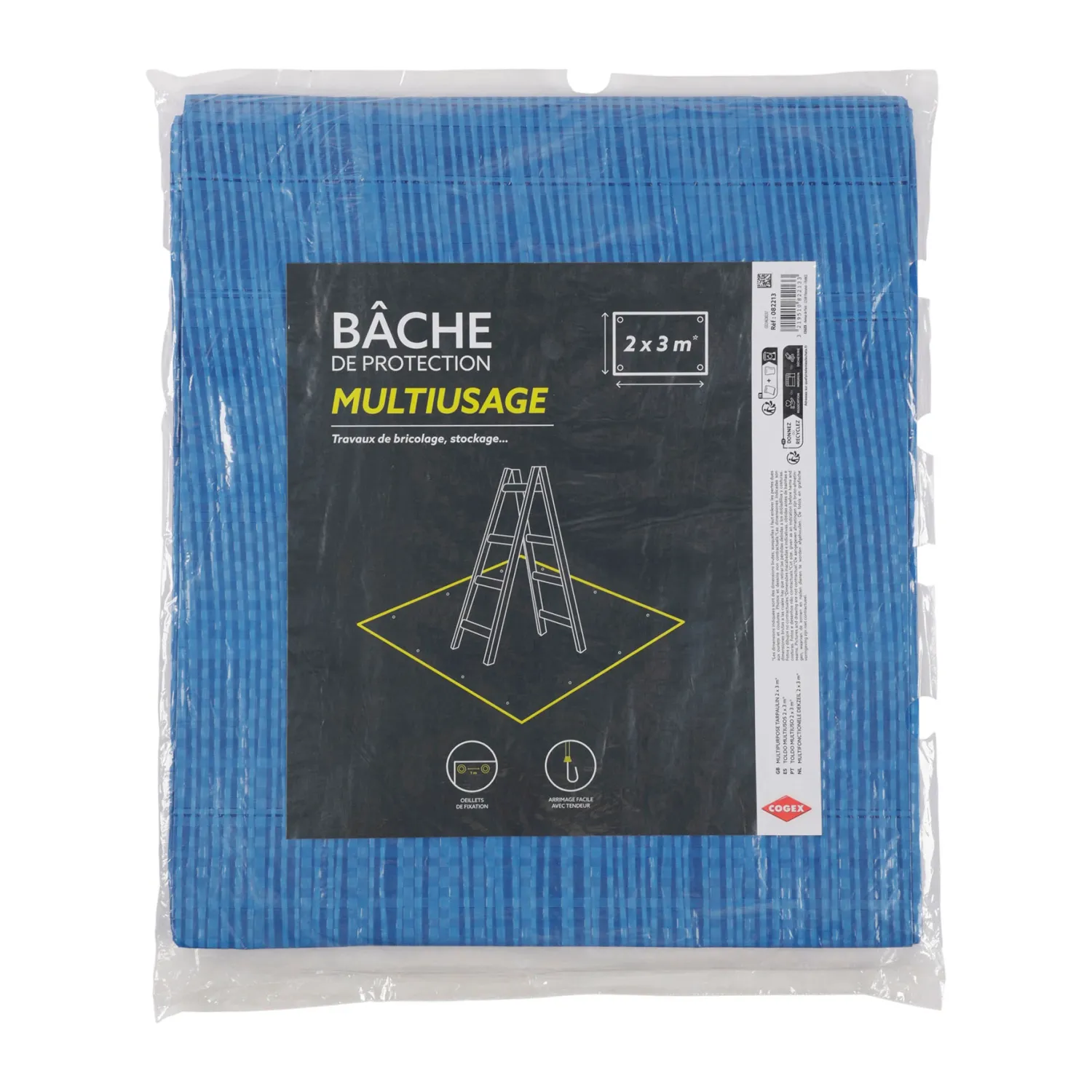 BACHE MULTIUSAGE BLEUE 2X3M