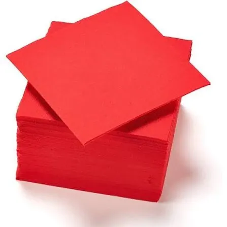 SERVIETTES SOFT TOUCH 38X38CM X40 ROUGE