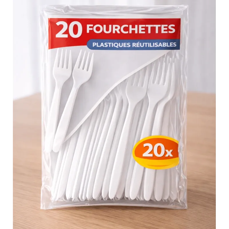 FOURCHETTES REUT X20 BLANCHES