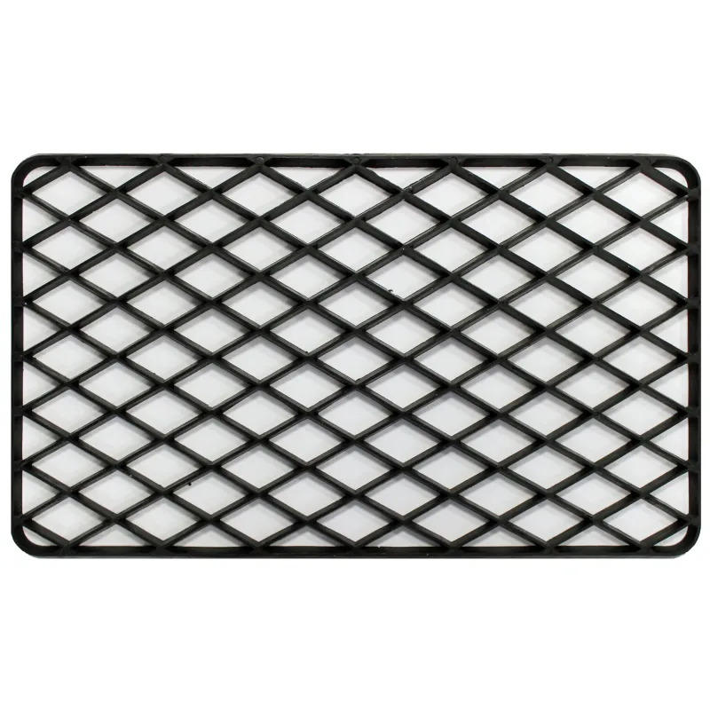TAPIS RECT 34X58 PVC GRILLE NOIR