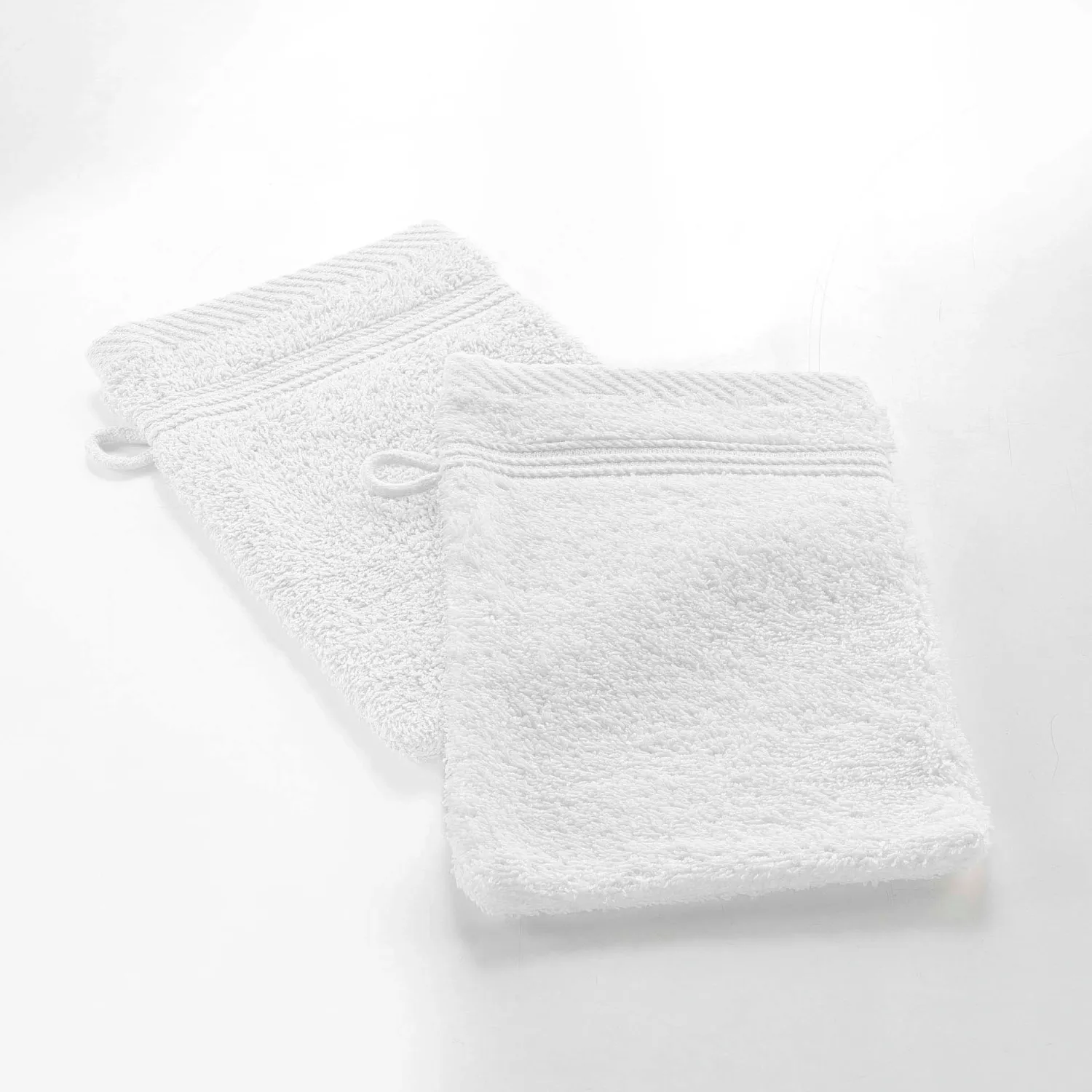 GANTS TOILETTE TENDRESSE 15X21CM X2 BLANC