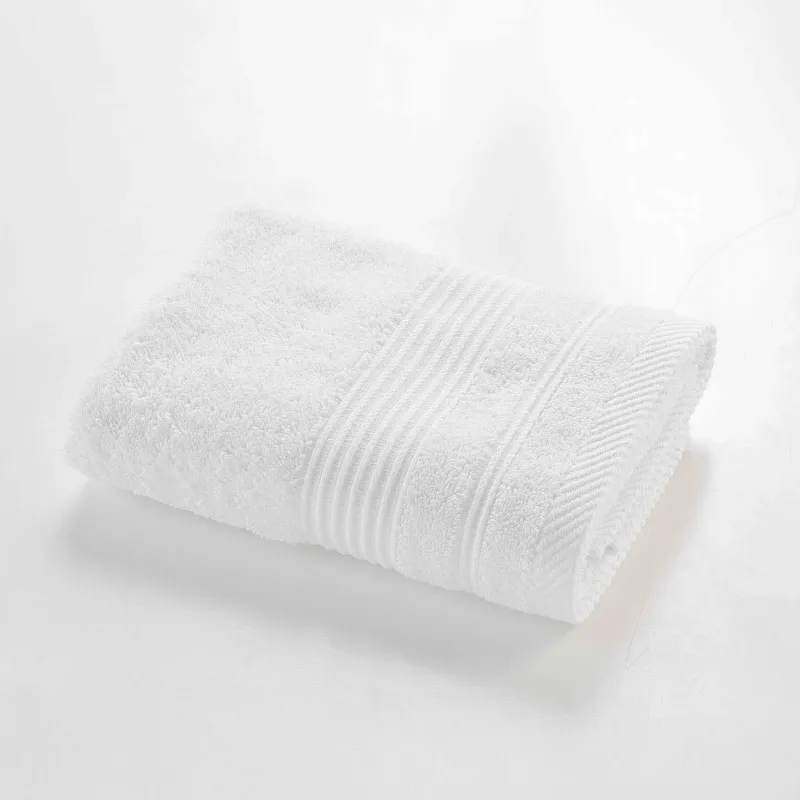 SERVIETTE TOILETTE TENDRESSE 50X90CM BLANC