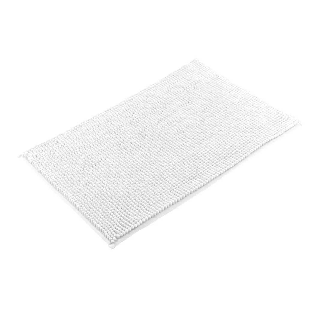 TAPIS DE BAIN CHENILLES MICROFIBRE 75X45 CM BLANC