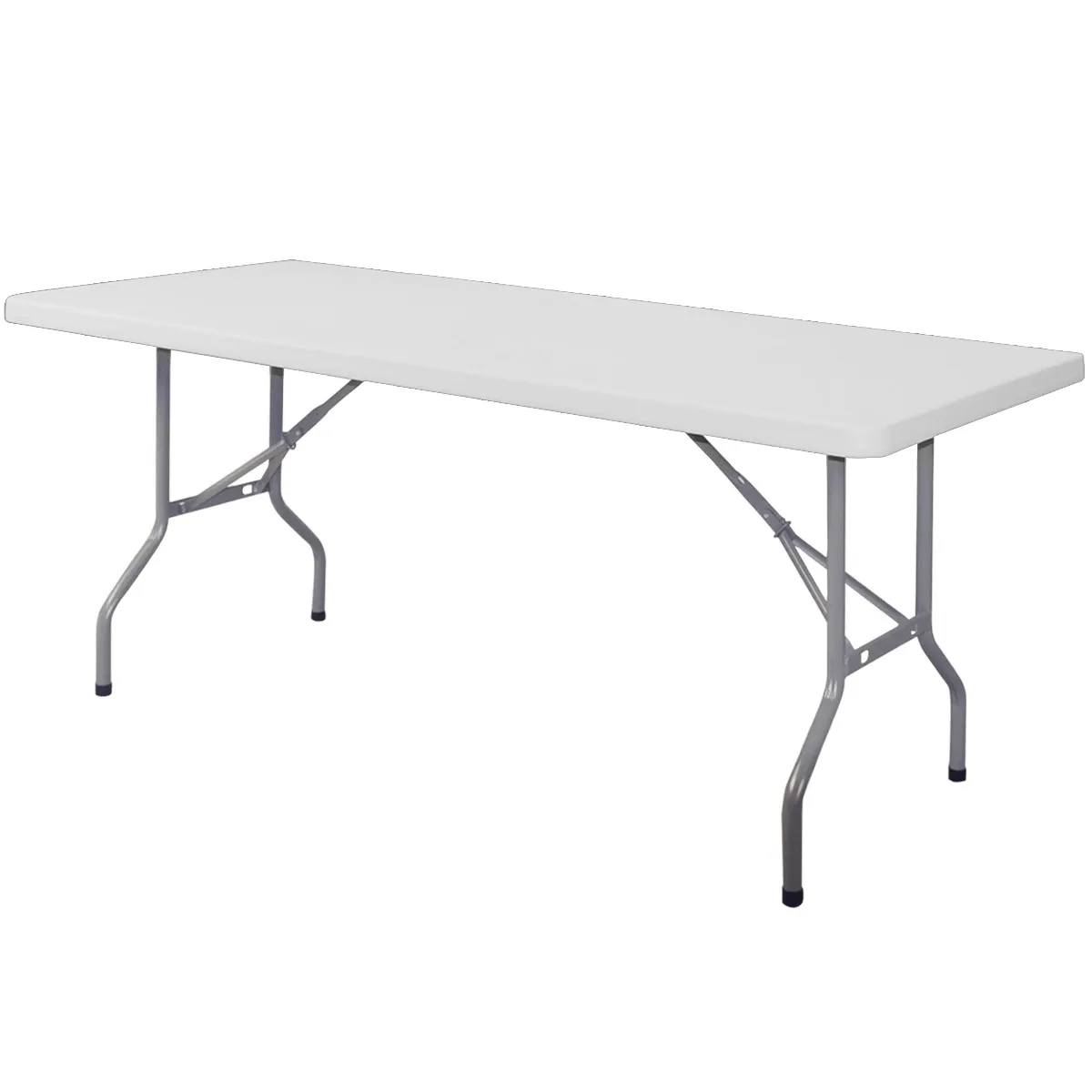 TABLE RECEPTION PLIANTE 180X70X74CM BLANCHE