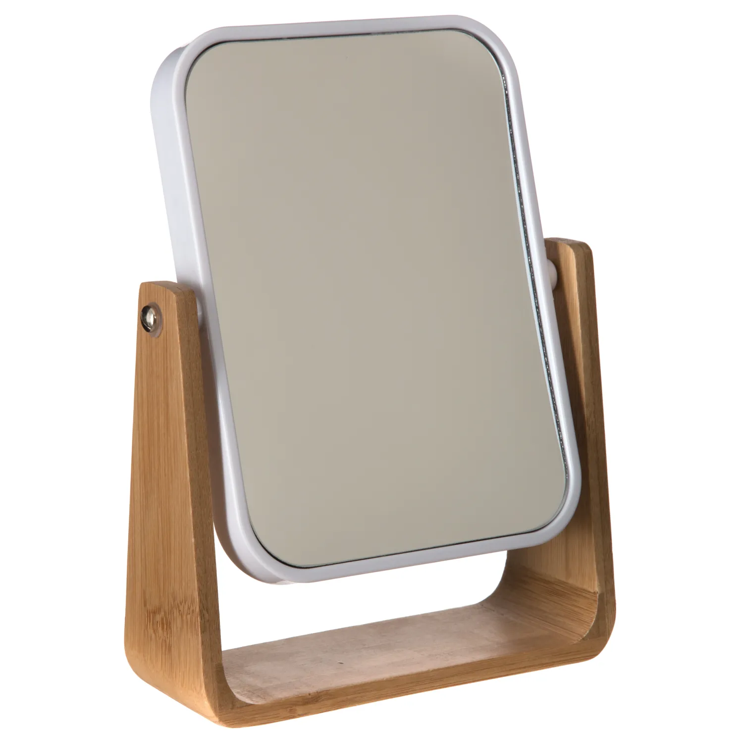 MIROIR BAMBOU NATUREO BLANC